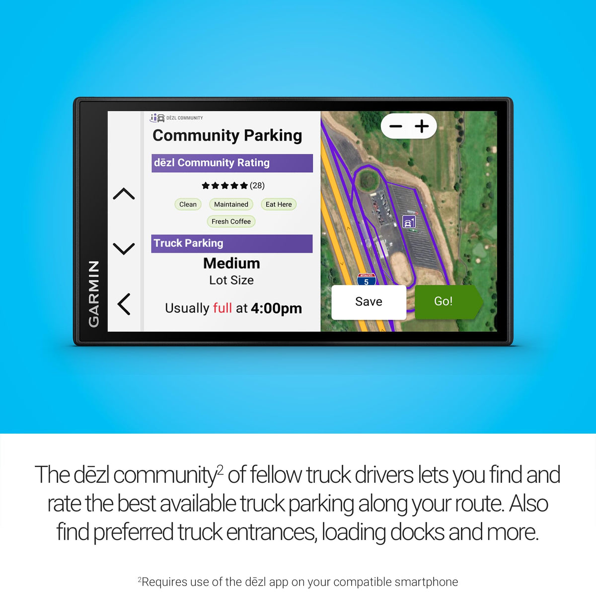 Garmin dēzl™ OTR620, High-Res 6” GPS Truck Navigator, Custom Routing, Satellite Imagery, Wind Speed, Community-Shared Loading Docks, Truck Entrances, Parking Availability 🍁 All In One Marketplace Canada