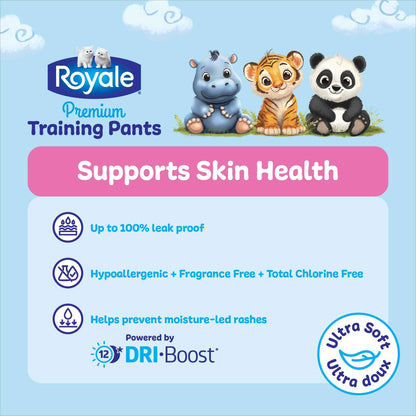 Royale Premium Training Pants, Size Large, 3T-4T (32 to 40 lbs), 99 Count, Disposable Training Pants (Packaging may vary) 🍁 All In One Marketplace Canada