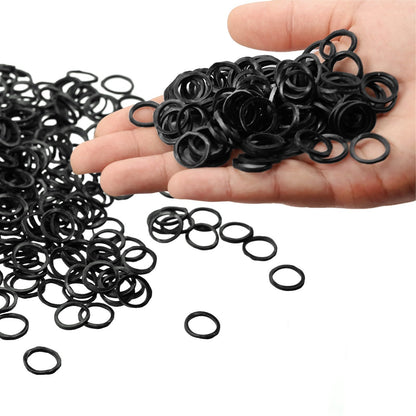 Mini Rubber Bands, 1000 Pcs Small Hair Elastics, Elastic Hair Ties for Making Hairstyle, Black 🍁 All In One Marketplace Canada