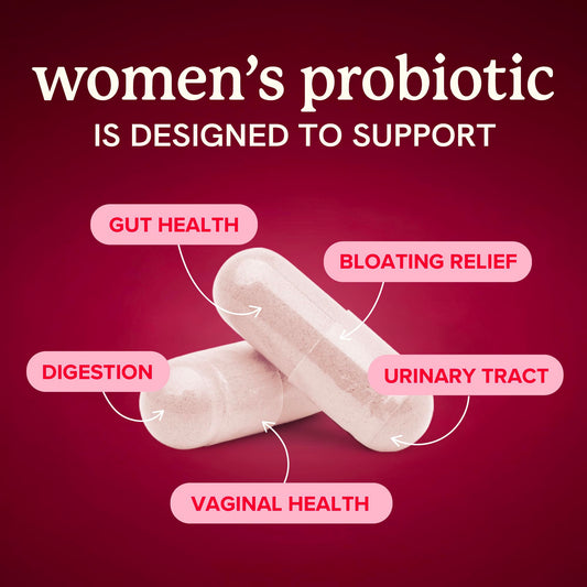 Womens Probiotic with Cranberry | 50 Billion CFU for Gut Health, Bloating Relief & Digestive Support | With Cranberry for Vaginal Health | Gut Health Supplements for Women | Made in Canada | 60 Ct. 🍁 All In One Marketplace Canada