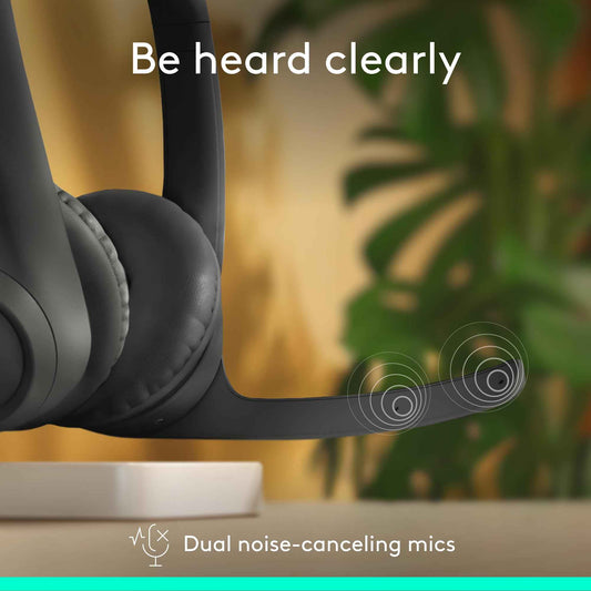 Logitech Zone 301 Wireless Bluetooth Headset with Noise-Canceling Microphone, Compatible with Windows, Mac, Chrome, Linux, iOS, iPadOS, Android – Graphite 🍁 All In One Marketplace Canada