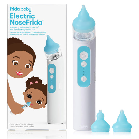 Frida Baby Electric NoseFrida Nasal Aspirator for Baby, Nose Sucker for Baby & Toddler, Upgraded Nasal Aspirator for Congestion Relief with 3 Suction Levels, 2 Silicone Tips, USB 🍁 All In One Marketplace Canada