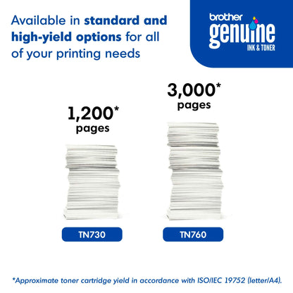 Brother Original TN730 High-Yield Black Toner Cartridge, Higher Yield for Value, Original Toner Replacement cartridges, for Brother Laser Printers HL-L2395DW, DCP-L2550DW, MFC-L2750DW, and More 🍁 All In One Marketplace Canada