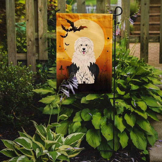 Caroline's Treasures BB4362GF Halloween Old English Sheepdog Flag Garden Size, Small, Multicolor