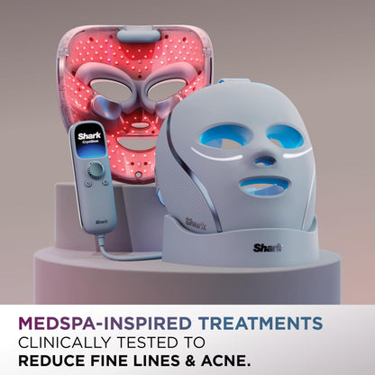 Shark CryoGlow LED Face Mask with Under-Eye Cooling, Anti-Ageing & Blemish Repair, Red & Blue LED, Infrared Light Therapy, USB-C, Remote Control, Storage Bag, FW312C (Canadian Version) 🍁 All In One Marketplace Canada