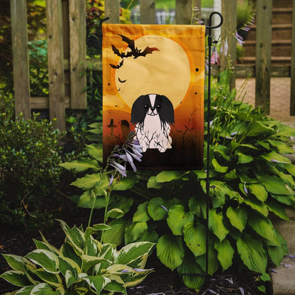 Caroline's Treasures BB4371GF Halloween Pekingnese Black White Flag Garden Size, Small, Multicolor