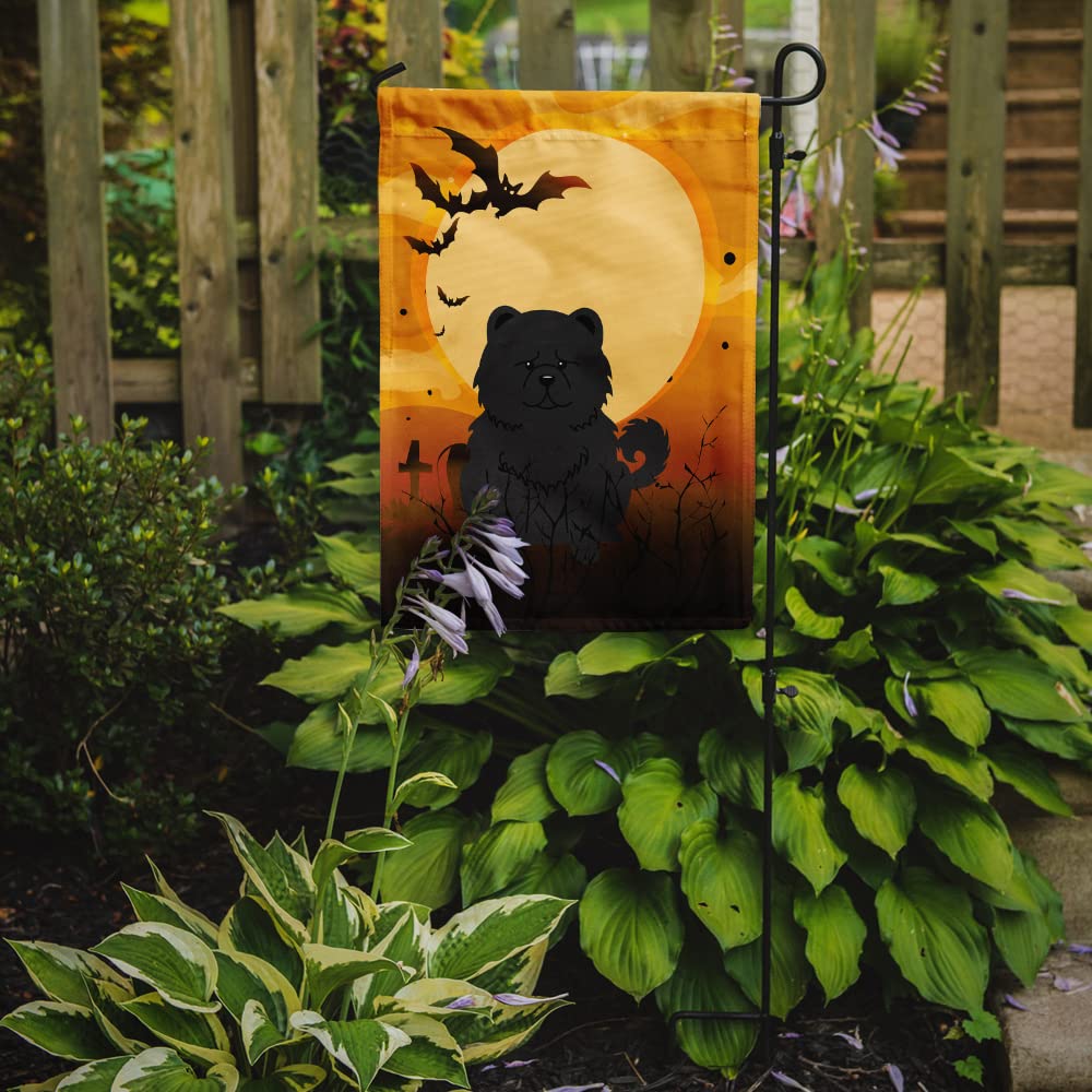 Caroline's Treasures BB4409GF Halloween Chow Chow Black Garden Size Flag, Small, Multicolor