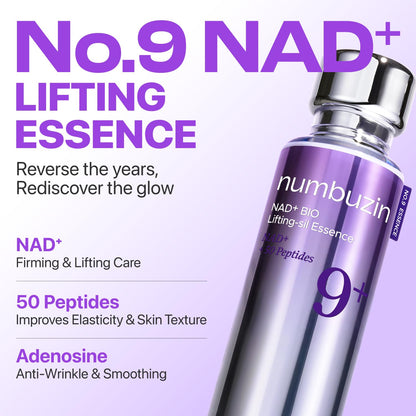 Numbuzin No.9 NAD Bio Lifting Essence, 50ml, Anti-Aging Facial Serum with Peptide Complex 🍁 All In One Marketplace Canada