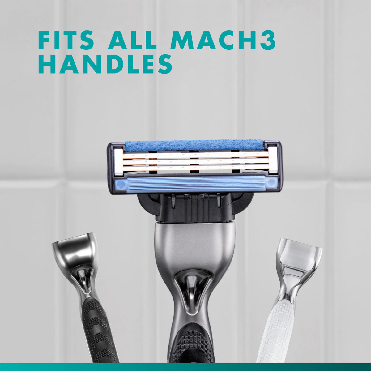 Gillette Men's Razor Blade Refills, 13 Mach3 Cartridges + 2 Mach3 Turbo Cartridges Blue, Total Pack of 15 🍁 All In One Marketplace Canada