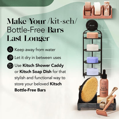 Kitsch Rosemary & Biotin Shampoo and Conditioner Set for Hair Growth - Strengthening, Thickening & Volumizing Shampoo and Conditioner Bar - Paraben, Sulfate & Silicone Free - 2 pack 🍁 All In One Marketplace Canada