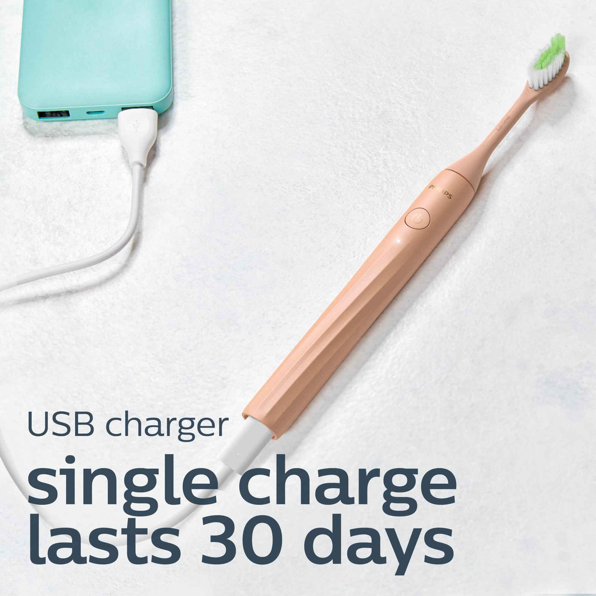 Philips One by Sonicare Rechargeable Toothbrush, 1 Brush Head, Champagne 🍁 All In One Marketplace Canada