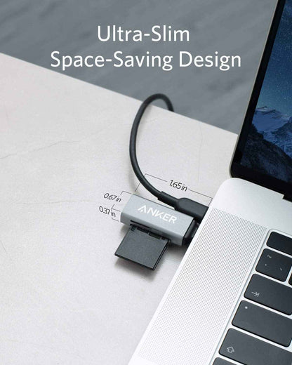 Anker SD Card Reader, 2-in-1 USB C Memory Card Reader for Digital Camera SD Card Viewer with Dual Slot for SDXC, SDHC, SD, MMC, RS-MMC, Micro SDXC,MicroSD, Micro SDHC Card, and UHS-I Cards 🍁 All In One Marketplace Canada