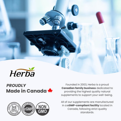 Herba Turmeric Supplements for Inflammation with Black Pepper and Ginger - 180 Capsules | 5,555mg Equiv. with 95% Turmeric Curcumin Supplements with Black Pepper | Joint Pain Relief | Made in Canada 🍁 All In One Marketplace Canada