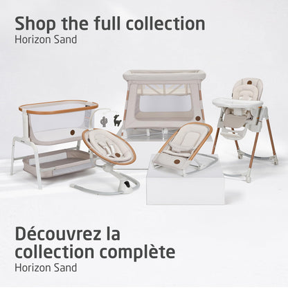 Maxi-Cosi 2-in-1 Kori Rocker, folds flat, travel, washable fabrics, Sand Horizon 🍁 All In One Marketplace Canada