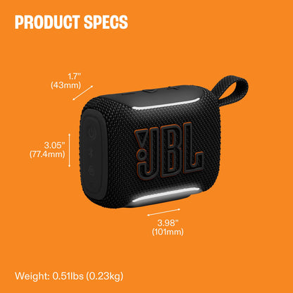 JBL Go 5 - Ultra-Portable Waterproof & Drop-Proof Speaker with JBL Legendary Sound & Ambient Edge Lighting, AirTouch Instant Stereo Pairing or Link Multiple Compatible Speakers via Auracast™ (Pink) 🍁 All In One Marketplace Canada