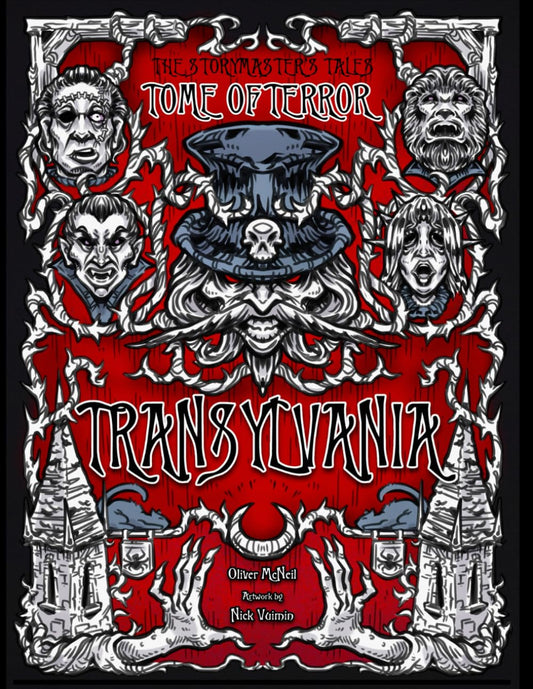The Storymaster's Tales "Tome of Terror" Transylvania.: Vampire, Werewolf and Frankenstein Horror Family tabletop Role-playing Board game Book. Kids and Adults Solo-5 Players. Not just for Halloween