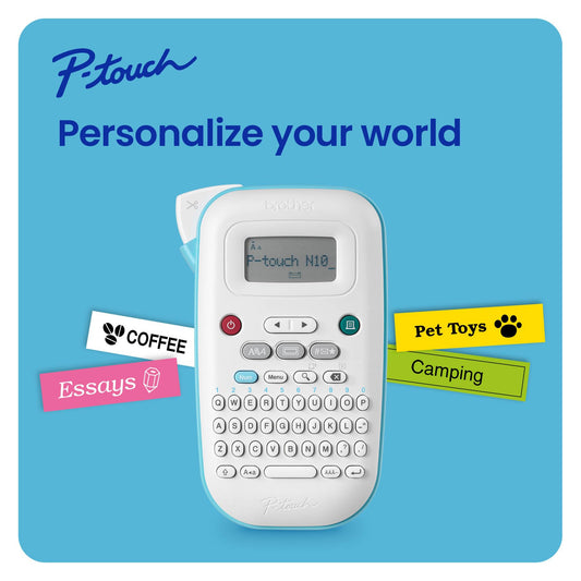 Brother P-touch PT-N10 Personal Handheld Label Maker Machine with Btag Tape, Portable Label Printer, Easy to Use, Multiple Font Styles, User-Friendly Templates for Organizing, Storage, Office and Home 🍁 All In One Marketplace Canada