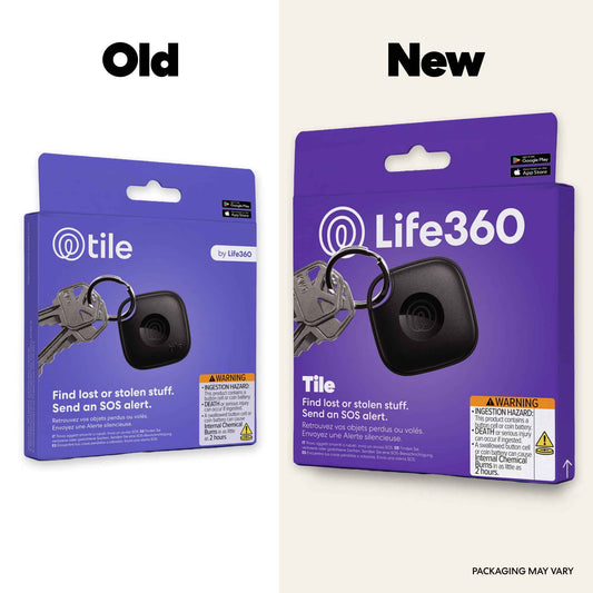 Life360 Tile - Bluetooth Tracker, Keys Finder and Item Locator for Keys, Bags and More. Phone Finder. Both iOS and Android Compatible. 1-Pack (Black) 🍁 All In One Marketplace Canada