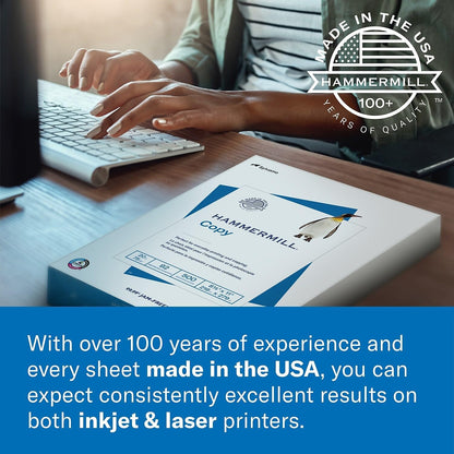 Hammermill Printer Paper, Laser Print Copy Paper, 32lb, 8.5 x 11, Letter, 98 Bright - 1 Pack / 500 Sheets (104646R) 🍁 All In One Marketplace Canada