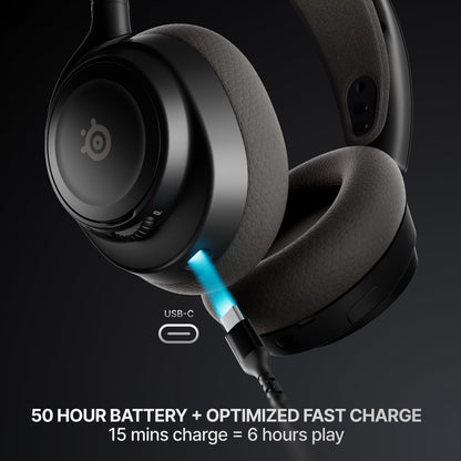 SteelSeries Arctis Nova 7 Wireless Gen 2 Gaming Headset - Real-Time App Control, 50+ HR Play, Neodymium Drivers, Mix 2.4GHz/Bluetooth, PC, PS5, PS4, Switch 1/2, Mobile - Black 🍁 All In One Marketplace Canada