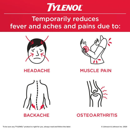Tylenol Ultra Relief for Headache and Migraine Pain Relief, 500 mg Acetaminophen, 120 Tablets 🍁 All In One Marketplace Canada