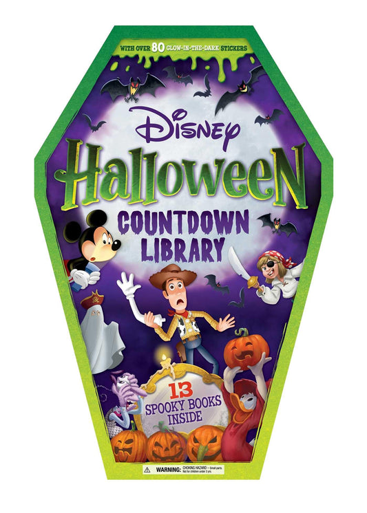 Disney: Halloween Countdown Library: with 13 Spooky Stories and 80 Glow-in-the-Dark Stickers