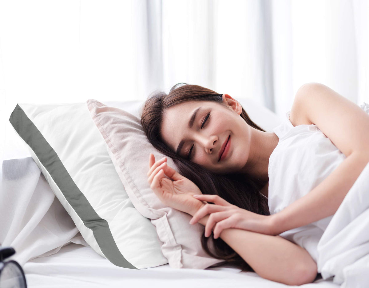Utopia Bedding Bed Pillows for Sleeping Queen Size (Grey), Set of 2, Cooling Hotel Quality, Gusseted Pillow for Back, Stomach or Side Sleepers 🍁 All In One Marketplace Canada