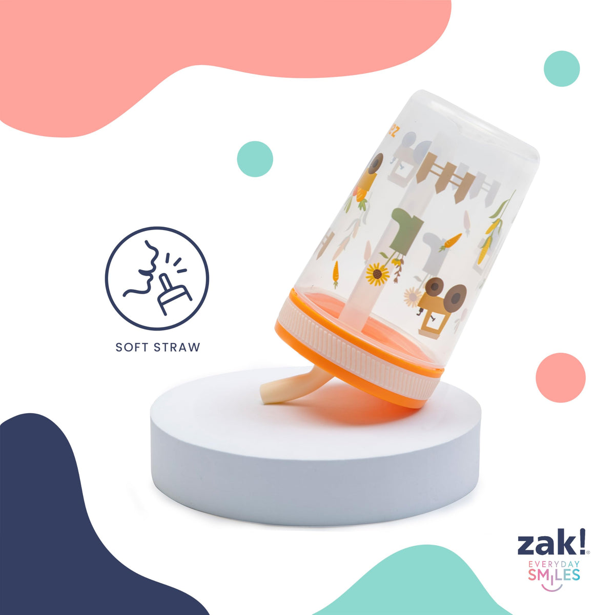Zak Designs Bluey Kelso 15oz Leak-Proof Toddler Straw Cups, 2-Pack 🍁 All In One Marketplace Canada
