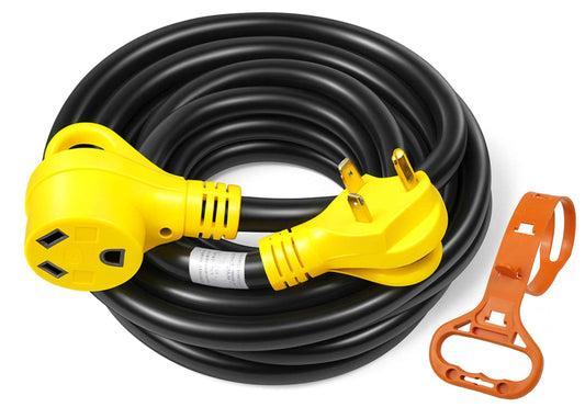 PEAKTOW PTR0111 RV Extension Cord 30Amp 25ft Power Supply Cable with LED Indicator, Grip Handle, and Cord Organizer ETL/cETL Listed 🍁 All In One Marketplace Canada