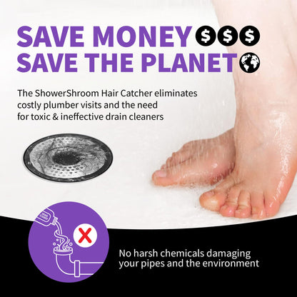 ShowerShroom SHSULT755 Ultra Revolutionary Shower Hair Catcher Drain Protector, Stainless 🍁 All In One Marketplace Canada