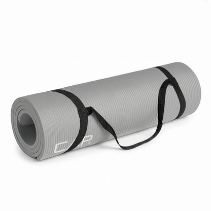 CAP Barbell High Density Exercise Mat with strap, 68"x24" 12mm - Gray 🍁 All In One Marketplace Canada