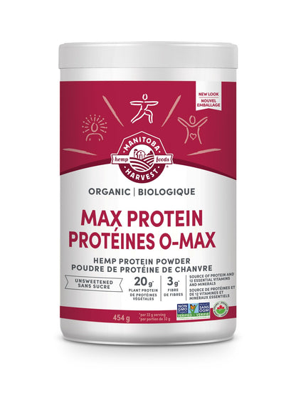Manitoba Harvest Organic Max Protein Powder, Unsweetened, 454 g 🍁 All In One Marketplace Canada