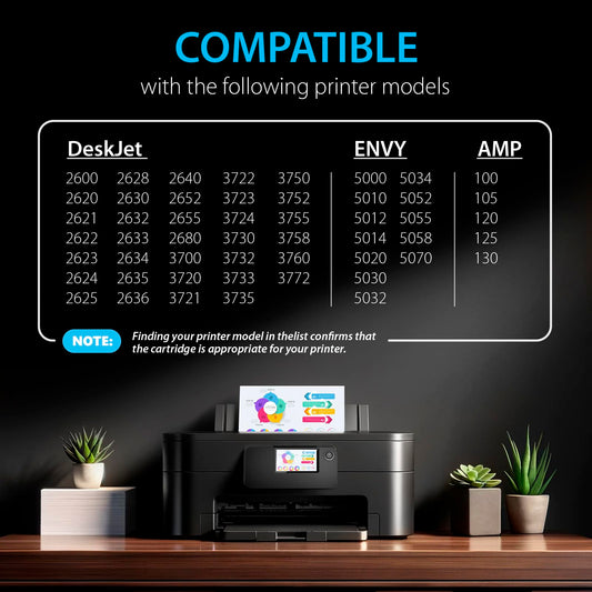 Smart Ink Remanufactured Ink Cartridges Replacement for HP 65 XL HP 65XL (Black & Color 2 Combo Pack) for DeskJet 3755 2600 2625 2652 2655 3700 3720 3752 3772 Envy 5000 5010 5052 5055 Printer Series 🍁 All In One Marketplace Canada