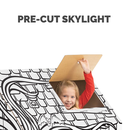Bankers Box at Play Halloween Playhouse, Cardboard Playhouse and Craft Activity for Kids