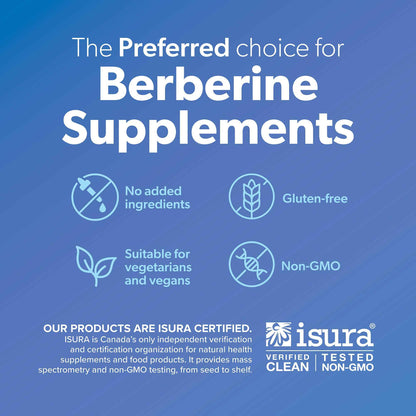 Preferred Nutrition Berberine MAXIMUM POTENCY 1000 mg per Serving (2 caps, 500 mg each), 120 Vegetarian Capsules = 60 Day Supply, Berberine Supplements, Canadian Company 🍁 All In One Marketplace Canada