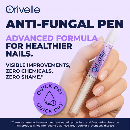 Orivelle Nail Care Pen – Professional Nail Repair & Strengthening Solution with Tea Tree Oil – Improves Appearance of Discolored or Damaged Nails (Pack of 2) 🍁 All In One Marketplace Canada
