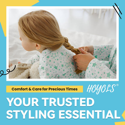 Hoyols Clear Hair Elastics 1500pcs, Strong Hold Small Mini Rubber Bands, No Damage No Crease Ponytail & Braids for Kids, Thick & Durable 🍁 All In One Marketplace Canada