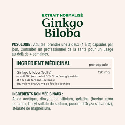 NATURE'S BOUNTY Gingko Biloba, 120 mg, Value Size, Helps to Enhance Cognitive Function, 180 Capsules, 78.5 g 🍁 All In One Marketplace Canada