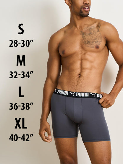 Puma Men's 5 Pack Performance Boxer Briefs, Black, Small 🍁 All In One Marketplace Canada