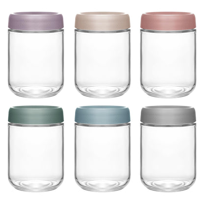 Xileanalee Overnight Oats Containers with Lids 6 Pack-16 Oz Mason Jar with Lids-Overnight Oats Jars Glass Food Storage Containers for Chia Seed Pudding Salad Cereal Coffee Spices 🍁 All In One Marketplace Canada