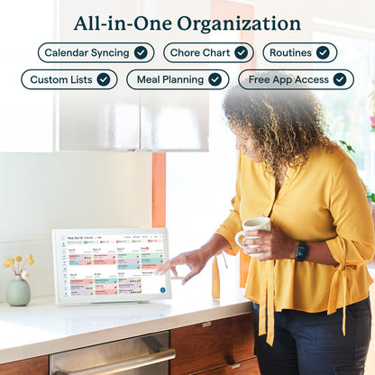 Skylight Calendar: 15-inch Wall Planner Digital Calendar & Chore Chart, Smart Touchscreen Interactive Display for Family Schedules – Wall Mount Included, Great for Organizing Your 2026 Calendar 🍁 All In One Marketplace Canada