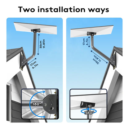 Compatible with Starlink Gen 3/4/4X All-in-One Mount Kit: Heavy-Duty Outdoor Dish & Indoor Router Mount, Short Wall, Roof, and Pole Mount Compatible, Sturdy Accessories for Full Setup 🍁 All In One Marketplace Canada