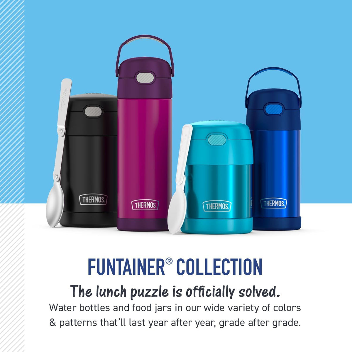 THERMOS FUNTAINER Kids Food Jar with Spoon, 10oz, Mario 🍁 All In One Marketplace Canada