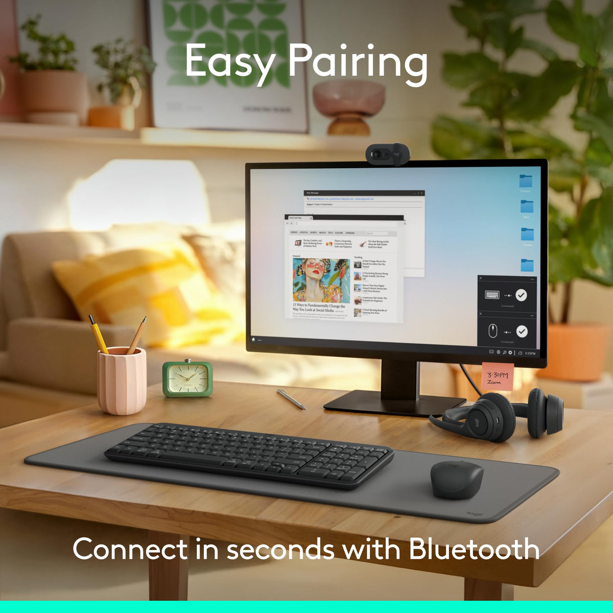 Logitech K250 Bluetooth Keyboard with Numpad, Easy Connectivity, Compact Wireless Keyboard Made with Recycled Plastic, Spill-Resistant, Comfortable Keys - Windows/MacOS - Graphite 🍁 All In One Marketplace Canada