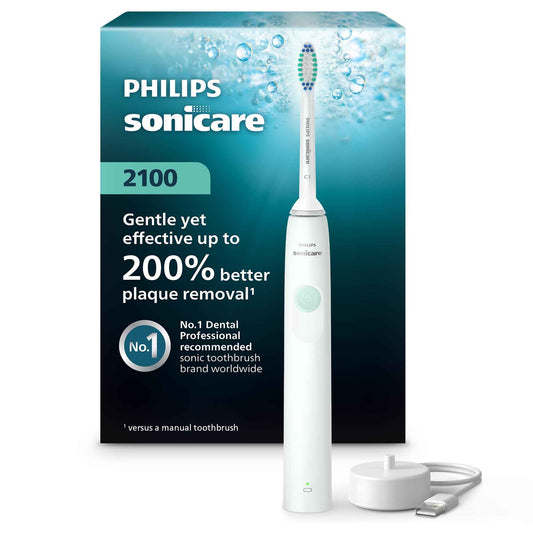 Philips Sonicare 2100 Power Toothbrush, Rechargeable Electric Toothbrush, White Mint HX3661/04 🍁 All In One Marketplace Canada