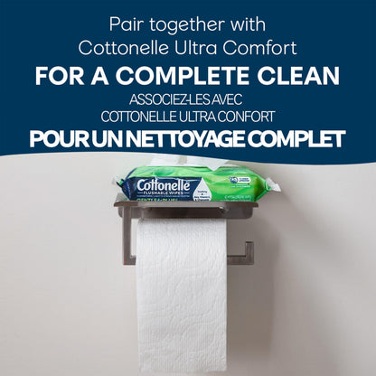 Flushable Wet Wipes, Cottonelle GentlePlus, Biodegradable & Septic Safe, 16 Flip-Top Packs of 42 (672 Wipes) 🍁 All In One Marketplace Canada