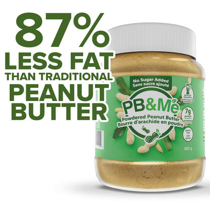 PB&Me Sugar Free Peanut Butter Powder - Powdered Peanut Butter No Sugar for Low Calorie Snacks, Peanut Butter Powder Protein for Smoothies, Low Carb Peanut Powder Protein Snack, 2lbs Jar (1-Pack) 🍁 All In One Marketplace Canada