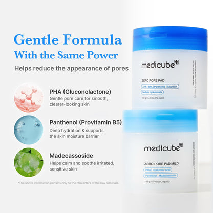 medicube Zero Pore Mild Pad 70 pads 🍁 All In One Marketplace Canada