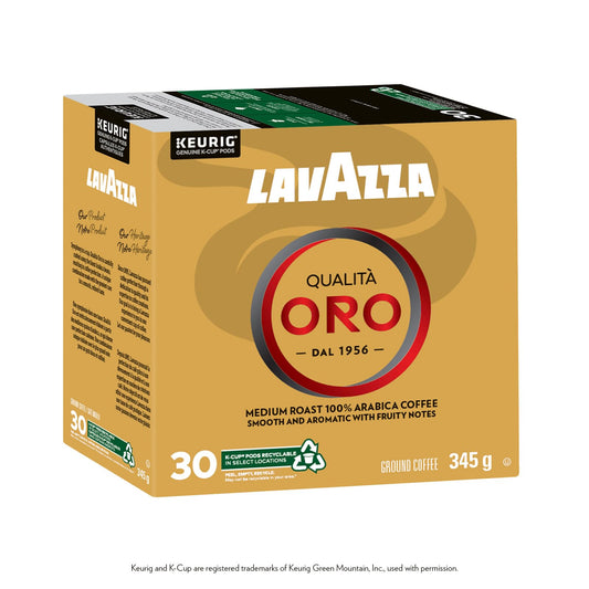 Lavazza Qualità Oro Medium Roast K-Cup Coffee Pods, 30 Count For Keurig Coffee Makers 🍁 All In One Marketplace Canada