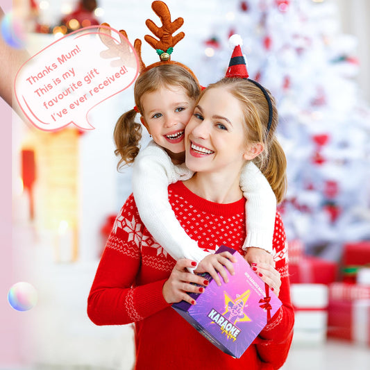 YLL Mini Karaoke Machine for Kids Adults, Bluetooth Speaker with 2 Wireless Microphones, TOP Christmas Birthday Gifts Toys for Girls Ages 3, 4, 5, 6, 7, 8, 9,10,11,12+ Years Old Toddler(Pinkcolor) 🍁 All In One Marketplace Canada